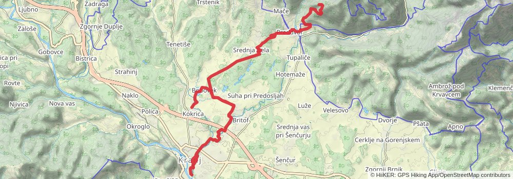 Karavanke Trail - Overall Trail stage 3 Map