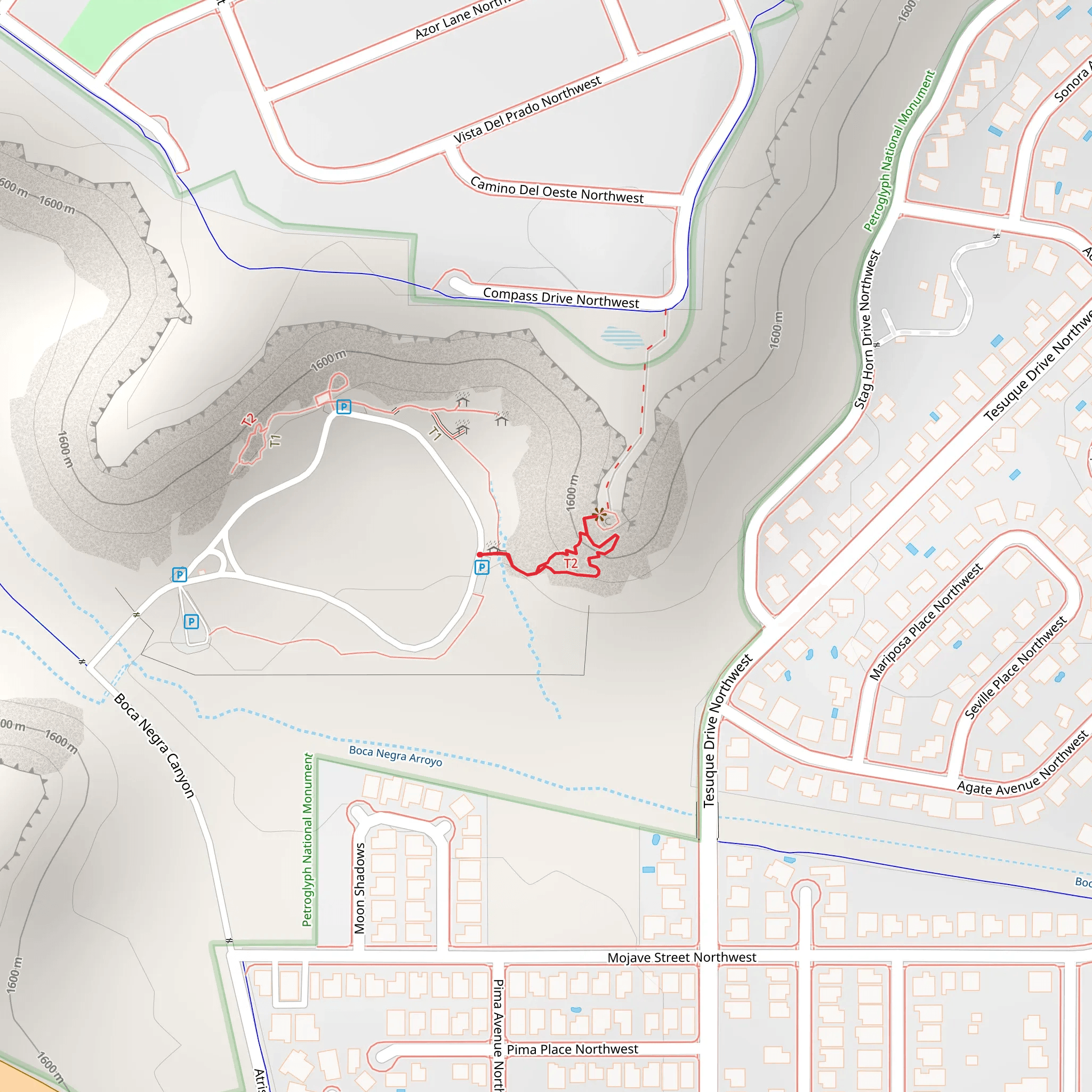 Mesa Point Loop Trail mobile static map