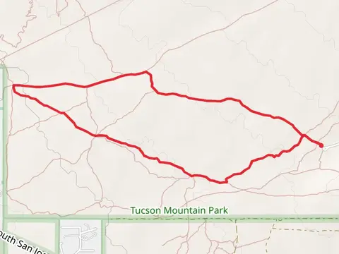 Prospector Trail, Bryce Trail and Caliche Flats Loop Trail