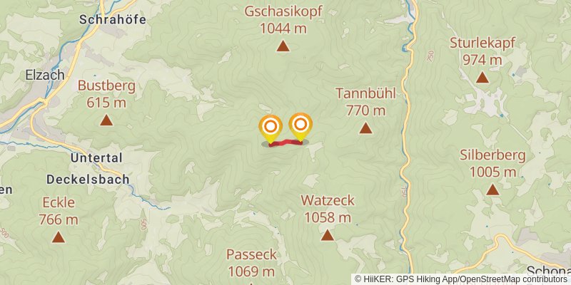 Zweitälersteig spur 3 Map