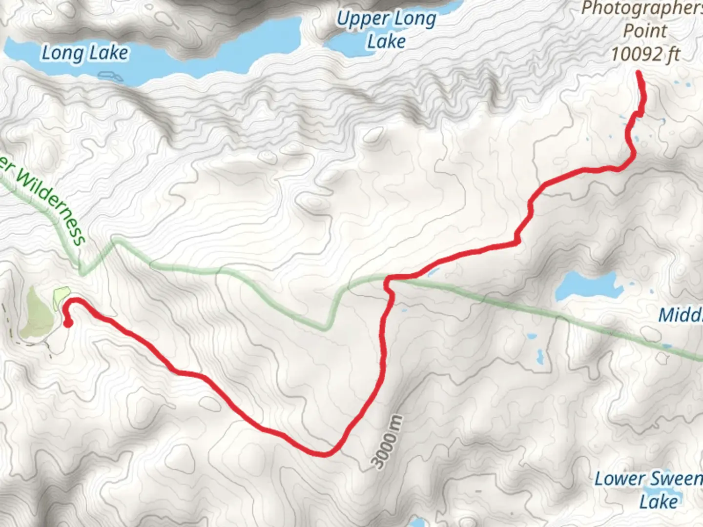 An image depicting the trail Photographers Point via Pole Creek Trail and its surrounding area.