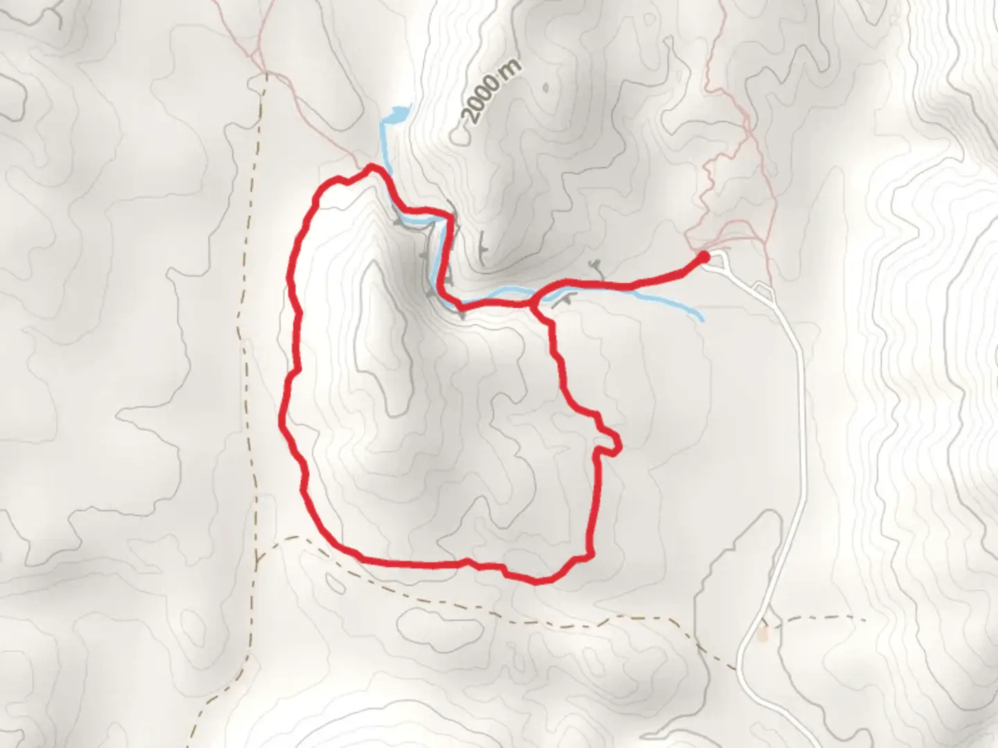 An image depicting the trail Bent Rock Loop Trail and its surrounding area.