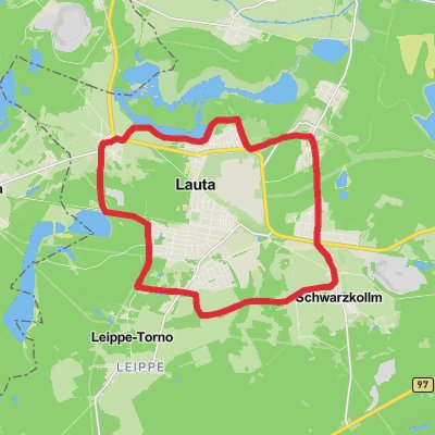 Waldesruh and Lauta Loop mobile static map