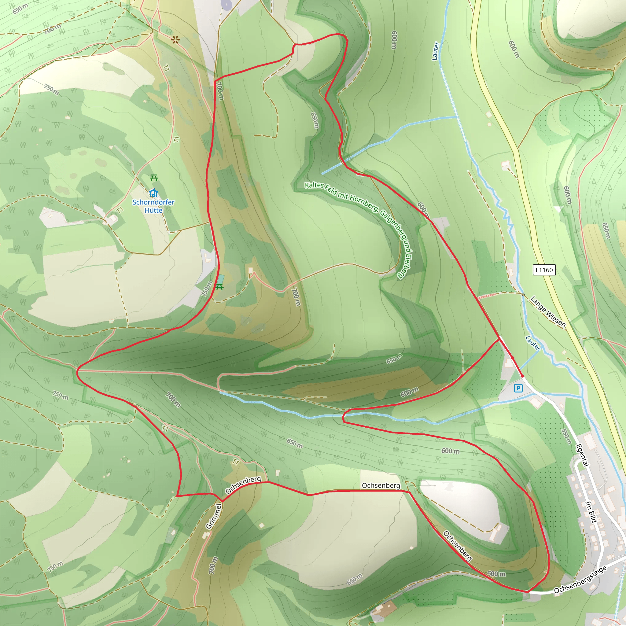 Glaubensweg Loop mobile static map