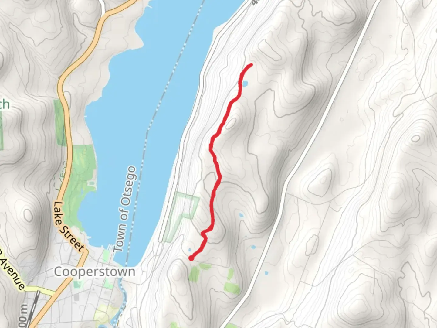 An image depicting the trail Chicken Farm Hill Road and its surrounding area.