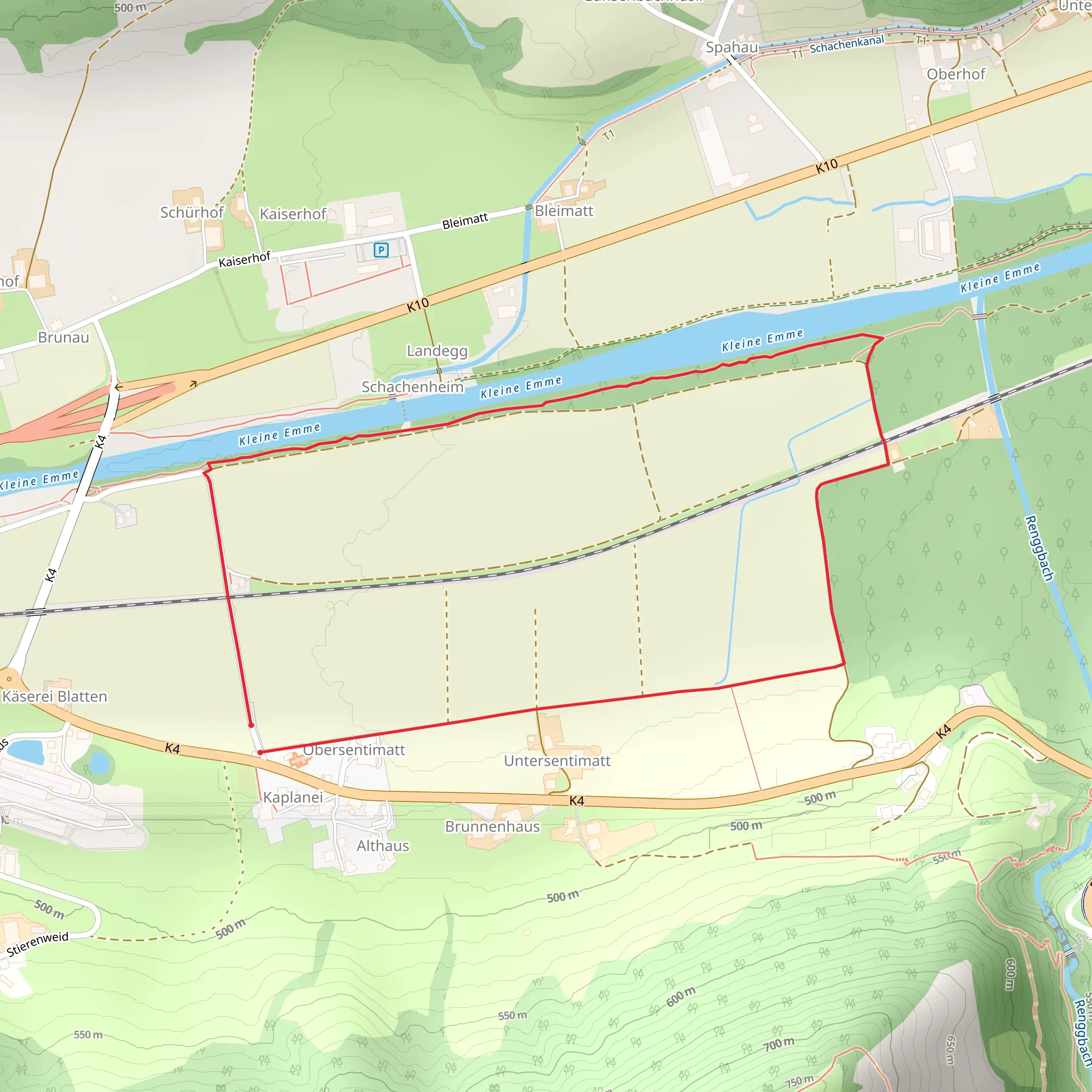 Blattner Love Trail - Vitaparcours for partners mobile static map