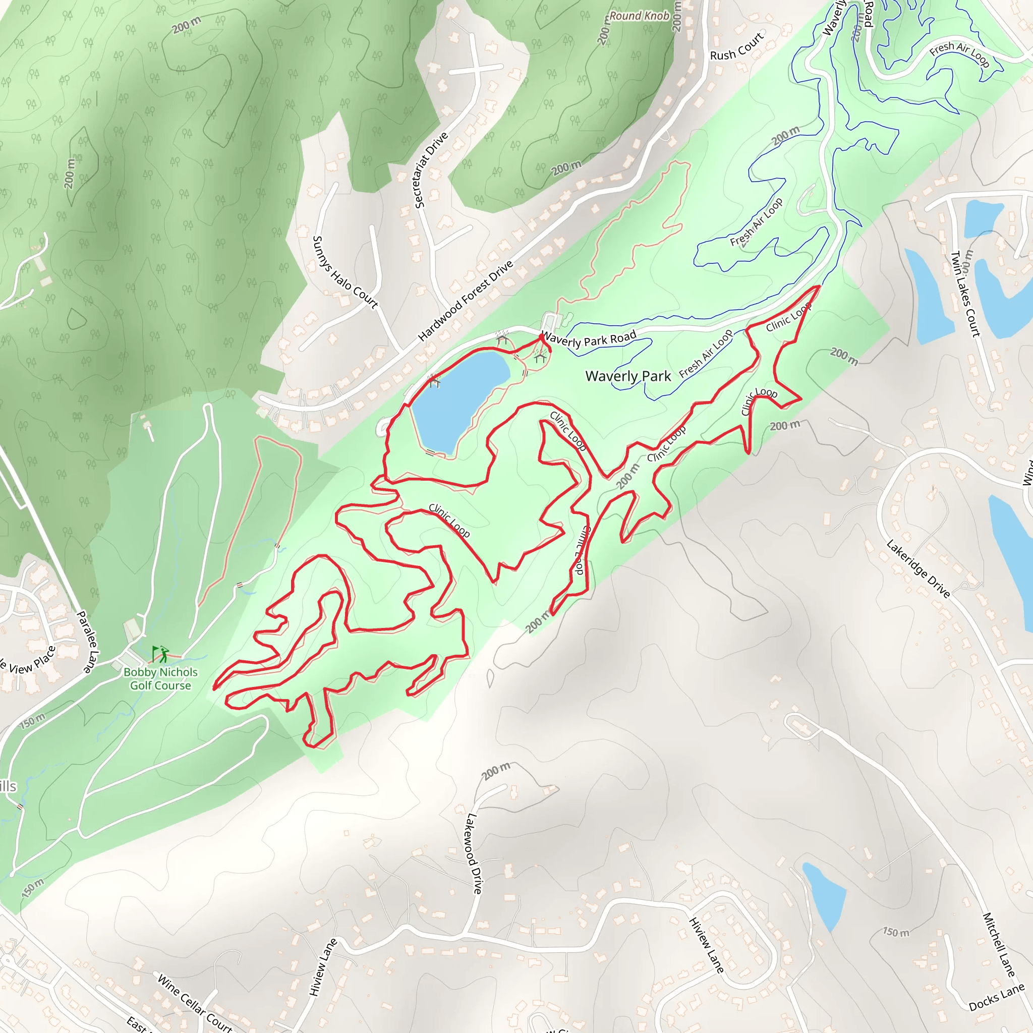 Waverly Park - Clinic Loop mobile static map