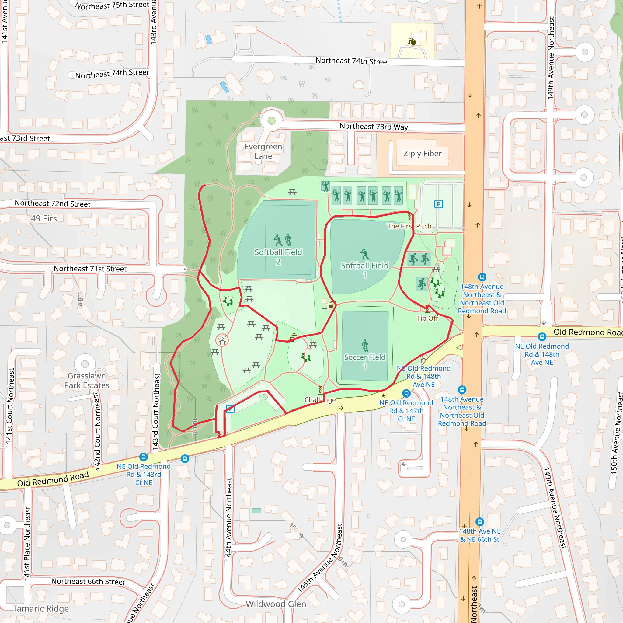 Soccer FIeld Loop mobile static map
