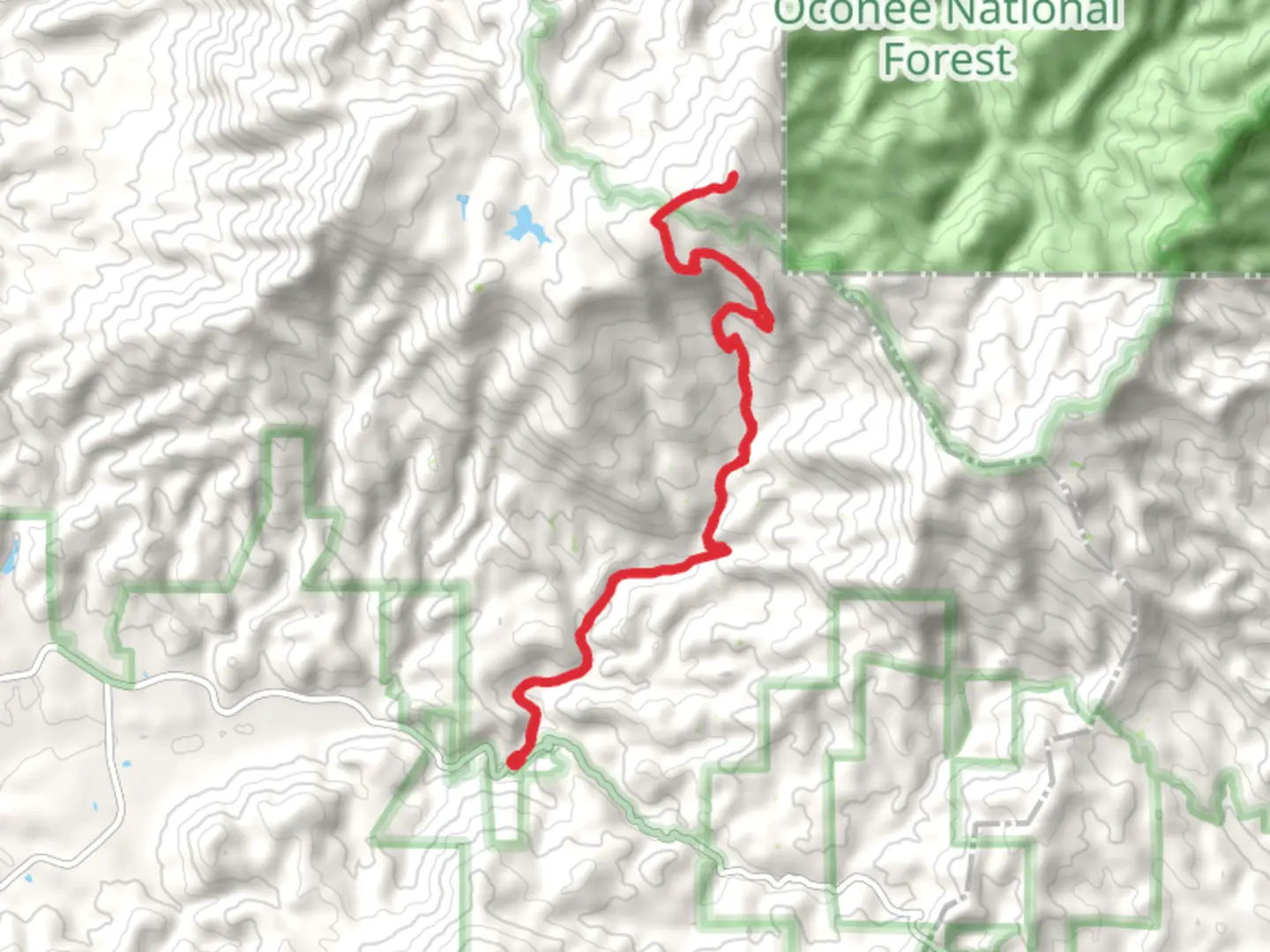 An image depicting the trail Bald Mountain via Emery Creek Trail and its surrounding area.